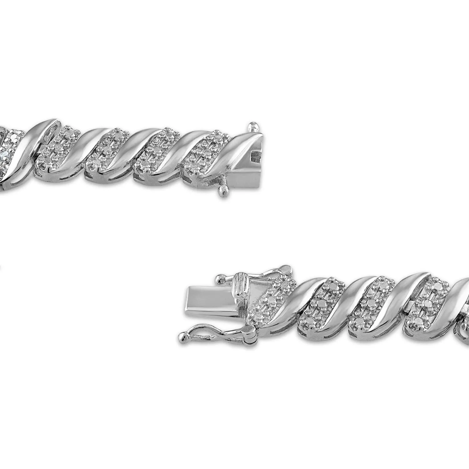 1/4 CTW Diamond Tennis Bracelet in Sterling Silver