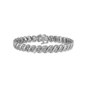 1/4 CTW Diamond Tennis Bracelet in Sterling Silver