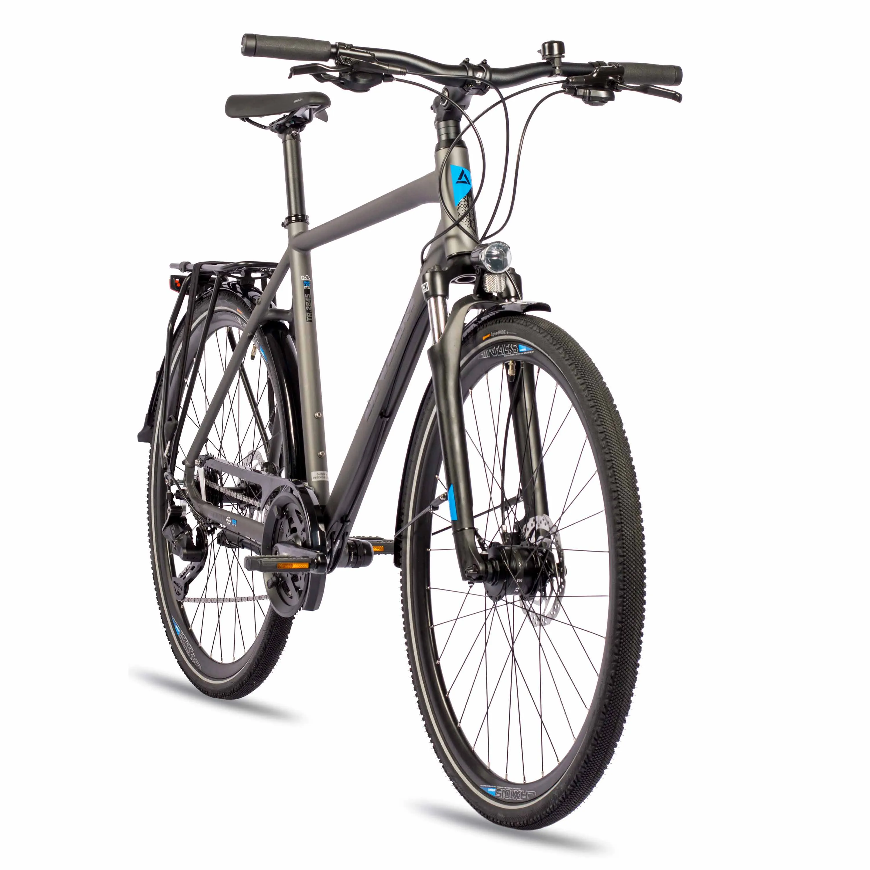 28 Zoll Herren Trekking Fahrrad TR.2845 Bike NEW 2 x 9 GANG SHIMANO CUES RD-U3020-9 SHADOW GREY