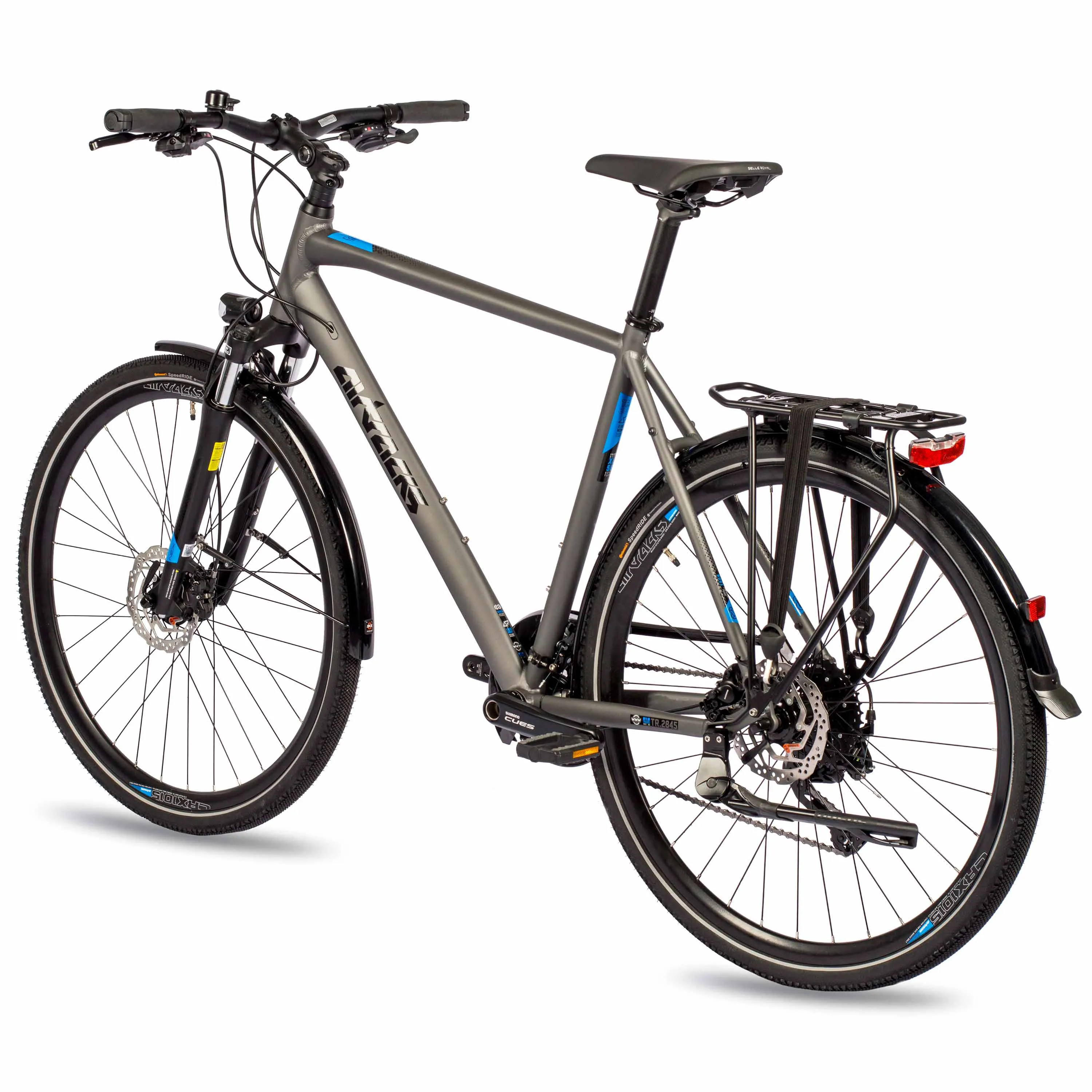 28 Zoll Herren Trekking Fahrrad TR.2845 Bike NEW 2 x 9 GANG SHIMANO CUES RD-U3020-9 SHADOW GREY