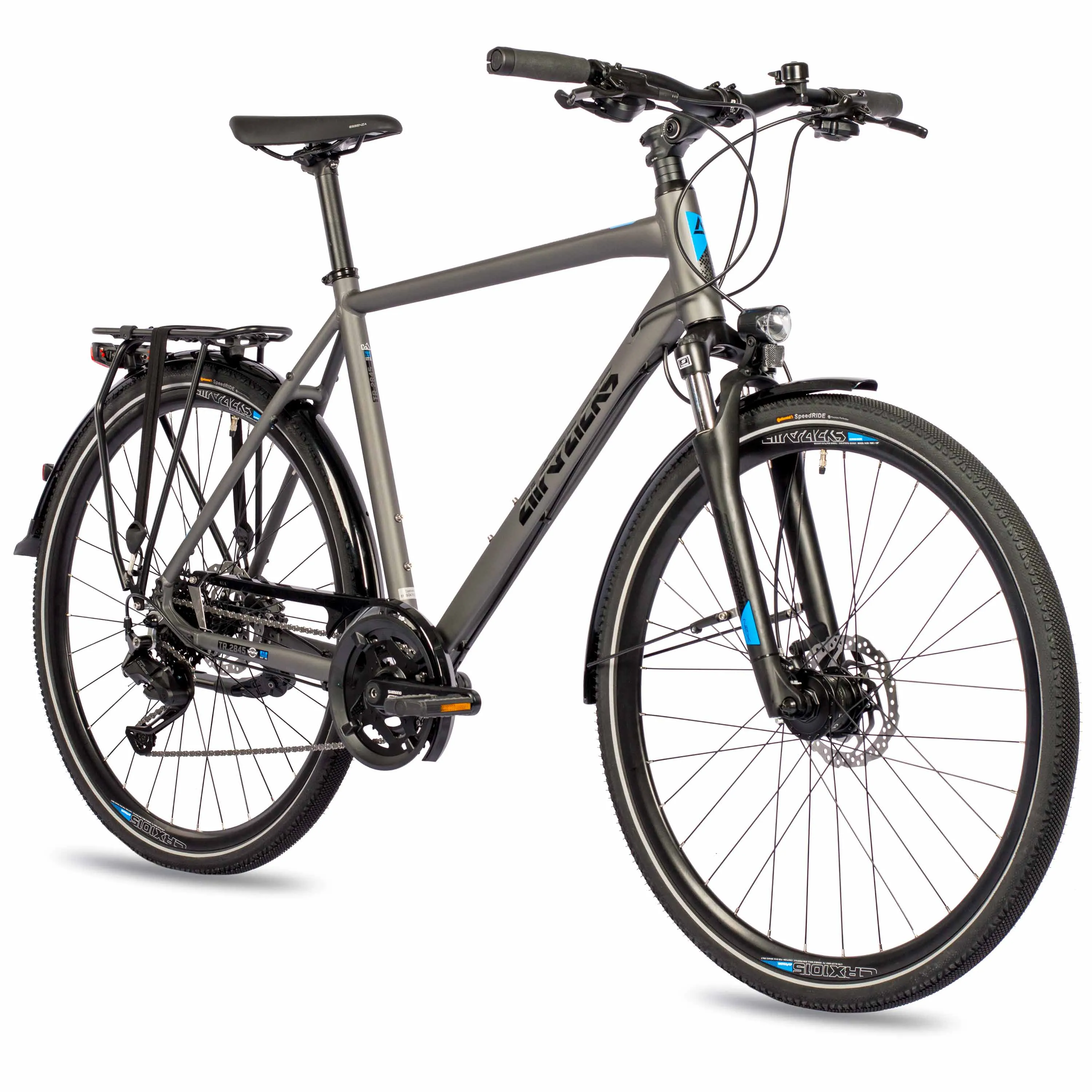 28 Zoll Herren Trekking Fahrrad TR.2845 Bike NEW 2 x 9 GANG SHIMANO CUES RD-U3020-9 SHADOW GREY