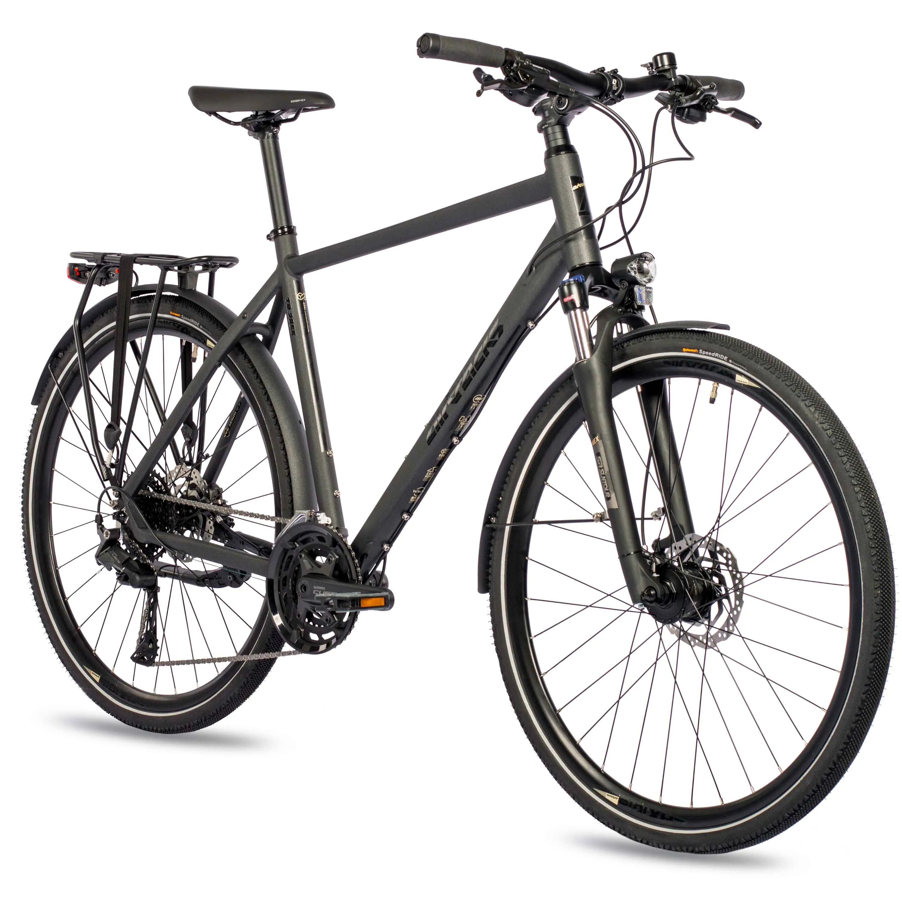 28 Zoll Herren Trekking Fahrrad TR.2855 Bike 2 x 10 Gang NEW SHIMANO CUES RD-U6020-10 SHADOW BLACK