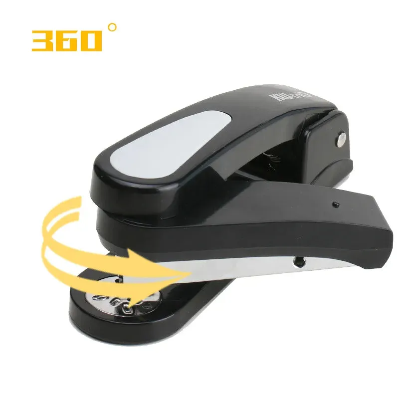 360 rotatable Heavy Duty Stapler Use 24/6 Staples Effortless Long Stapler School Paper Staplers Office Bookbinding Supplies