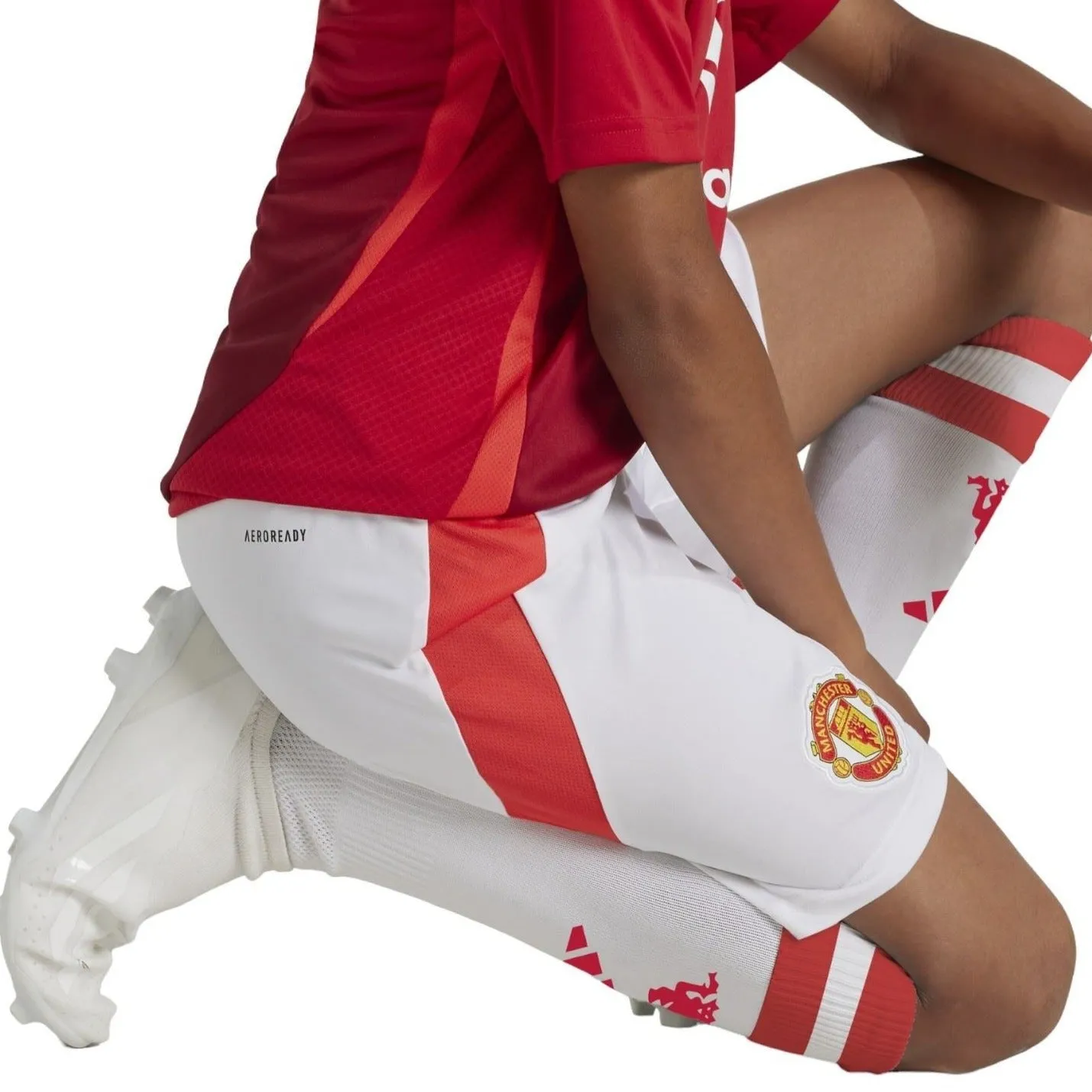 adidas Man Utd 2024/25 Kids Home Shorts