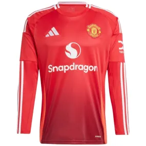 adidas Manchester Utd 2024/25 Long Sleeve Home Jersey