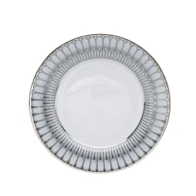 Arcades Grey & Platinum Dessert Plate