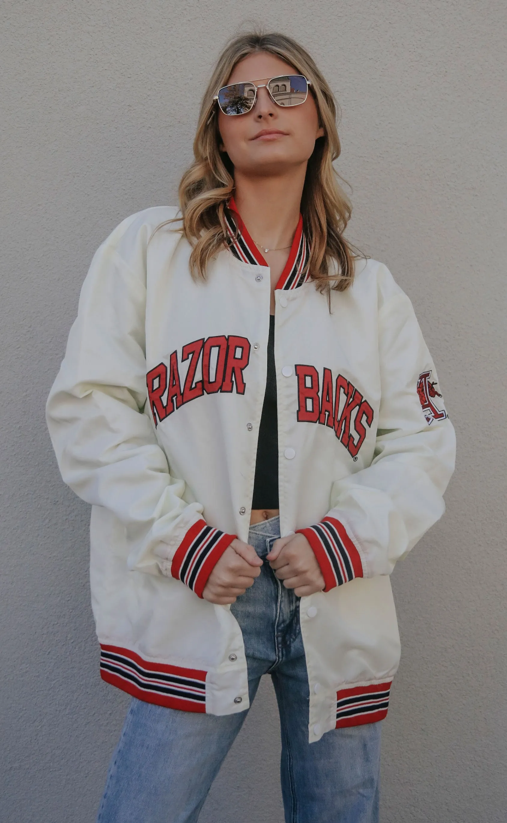 arkansas razorbacks vintage jacket