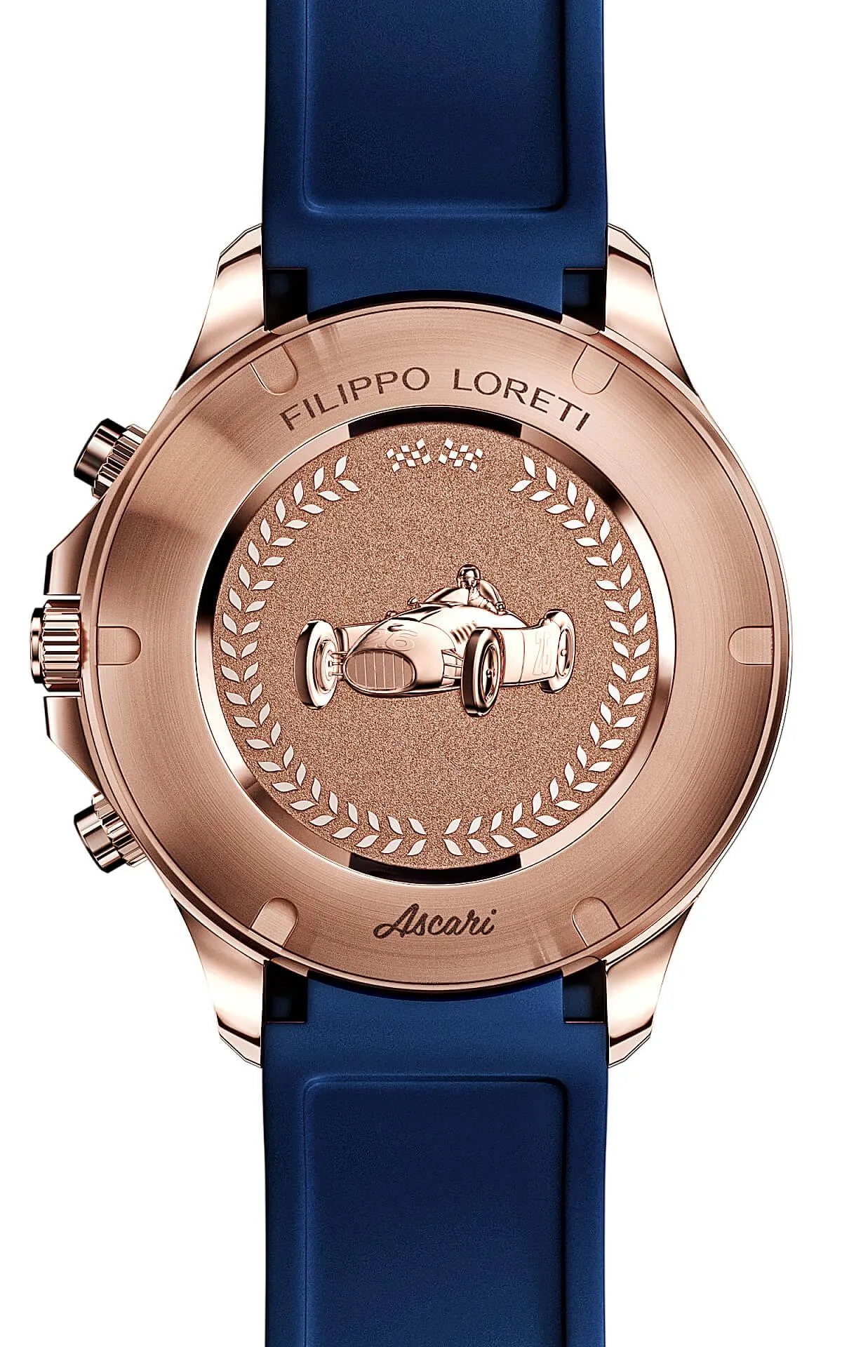 Ascari Indigo Rose Gold Rubber