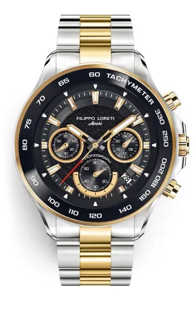 Ascari Monza Two Tone Black Gold Steel