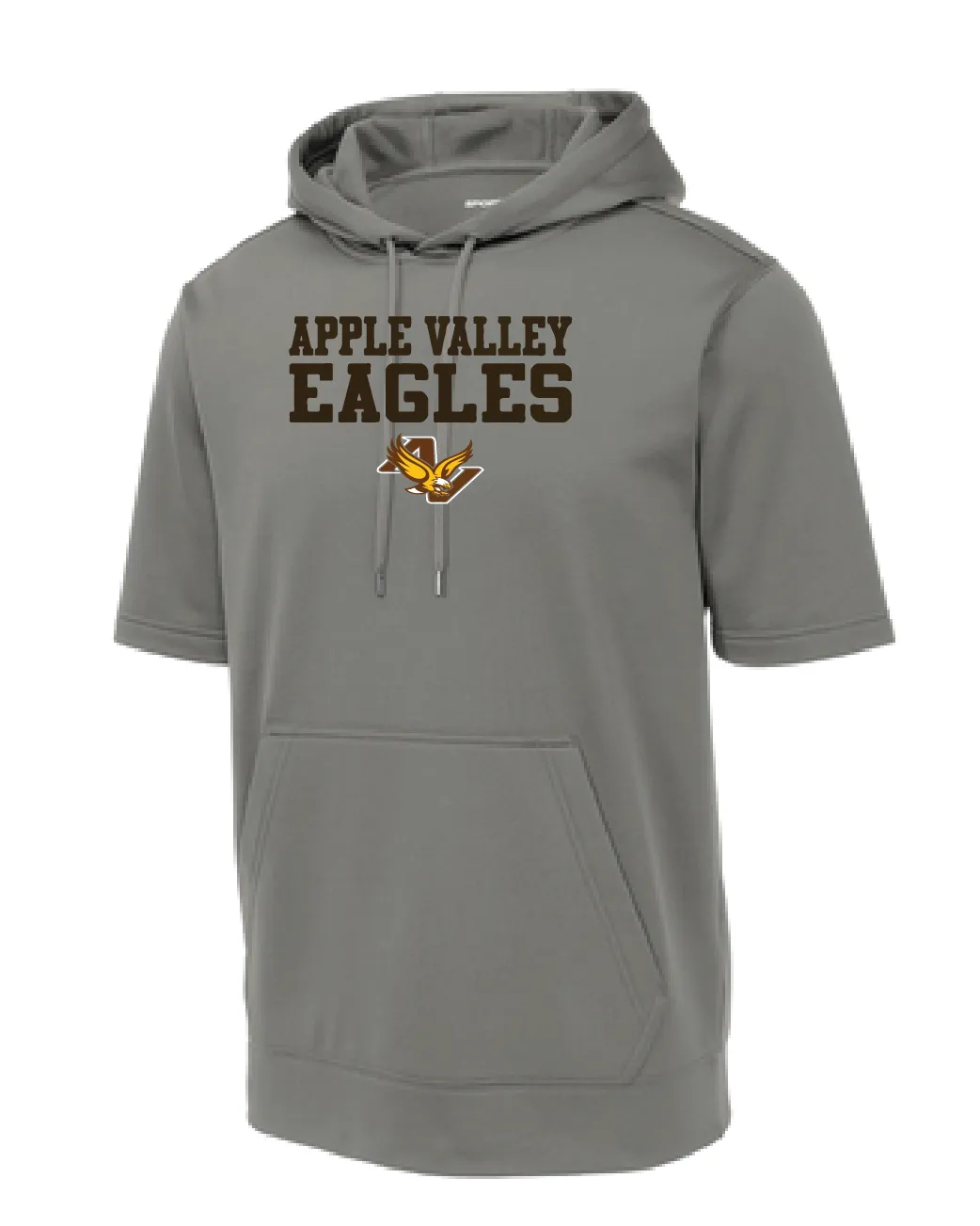 AV Eagles - Adult Short Sleeve Hooded Eagle Logo