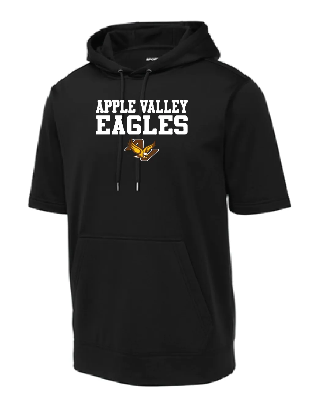 AV Eagles - Adult Short Sleeve Hooded Eagle Logo