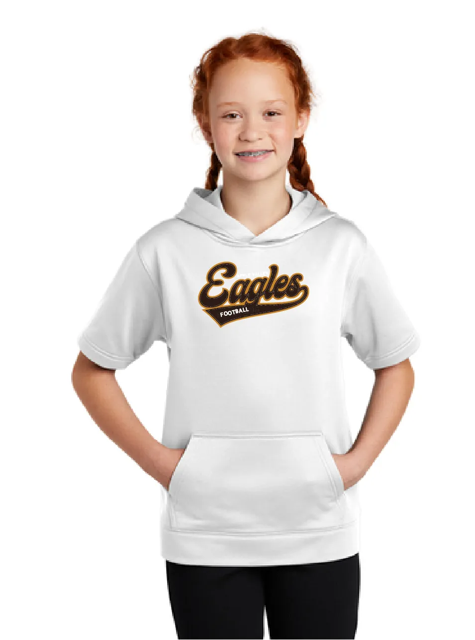 AV Football - Youth Performance Short Sleeve Hoodie