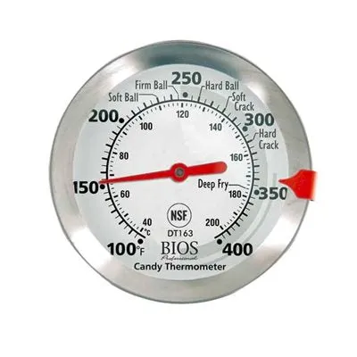 Bios Professional 3" Candy / Deep Fry Thermometer, 100°F - 400°F