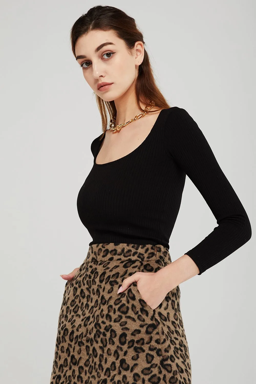 Brooke Square Neck Crop Top