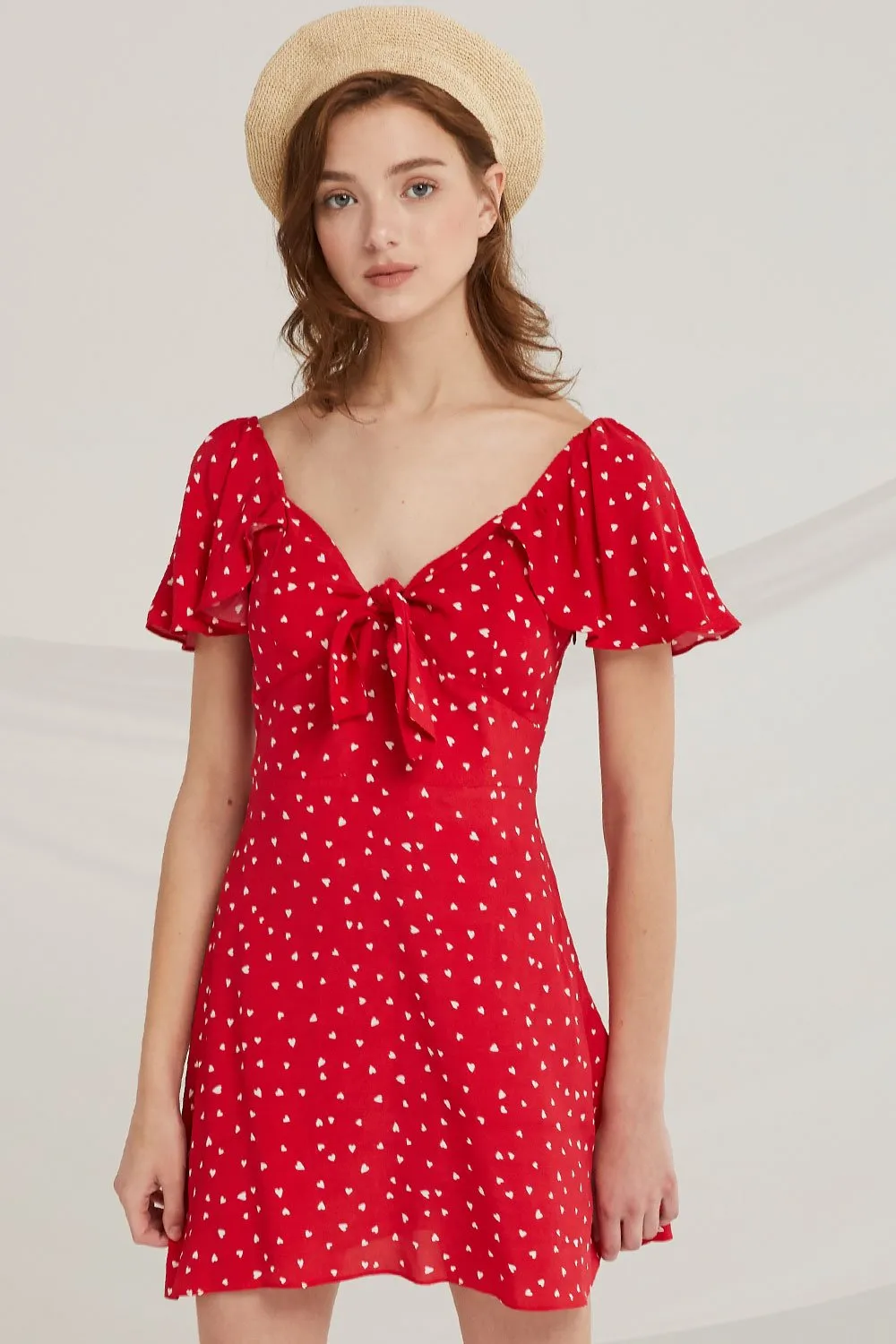 Carmen Heart Print Dress