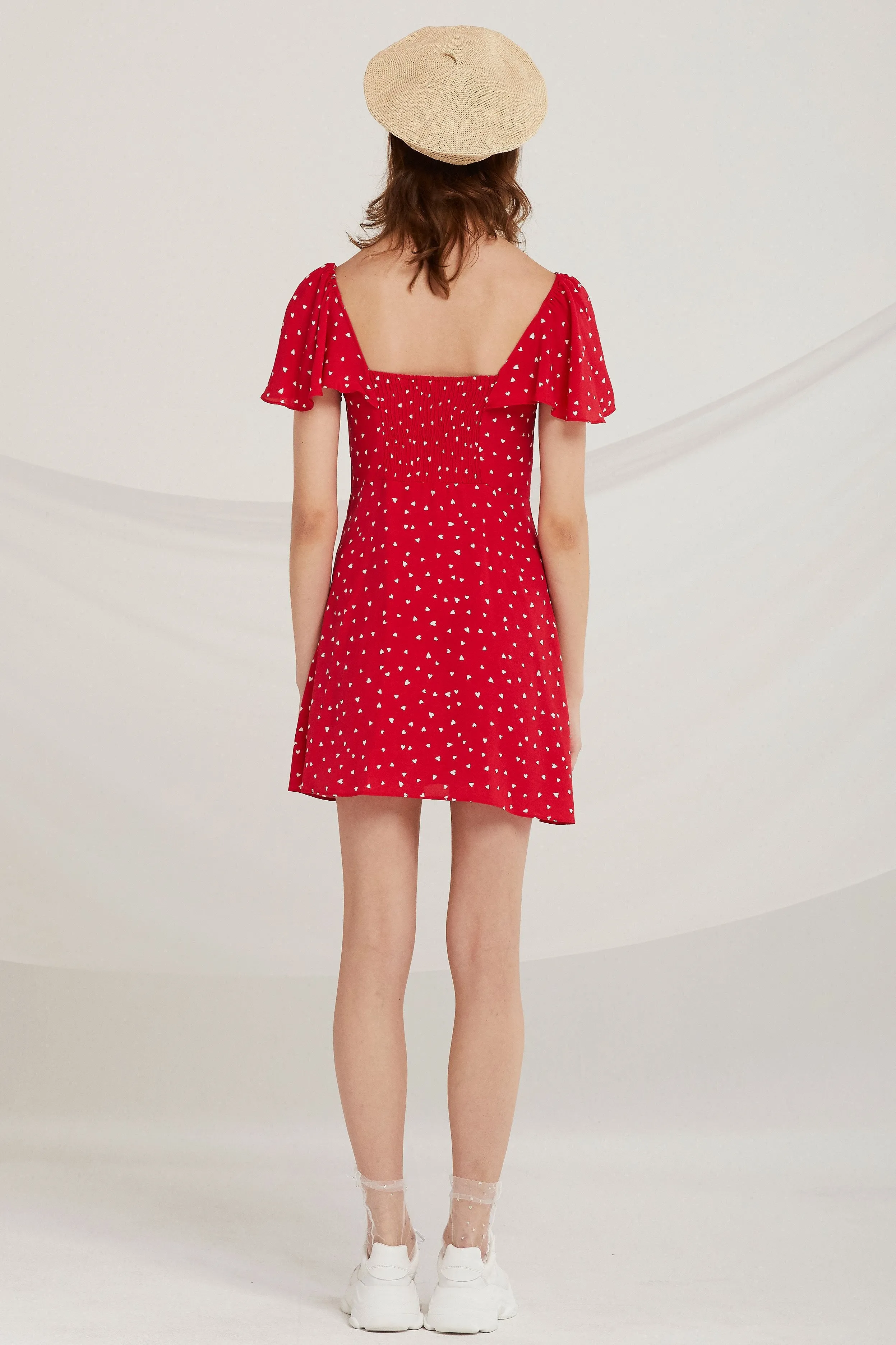 Carmen Heart Print Dress