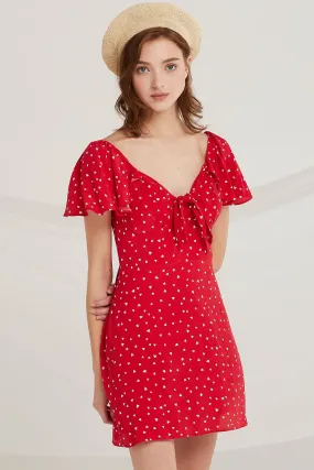 Carmen Heart Print Dress