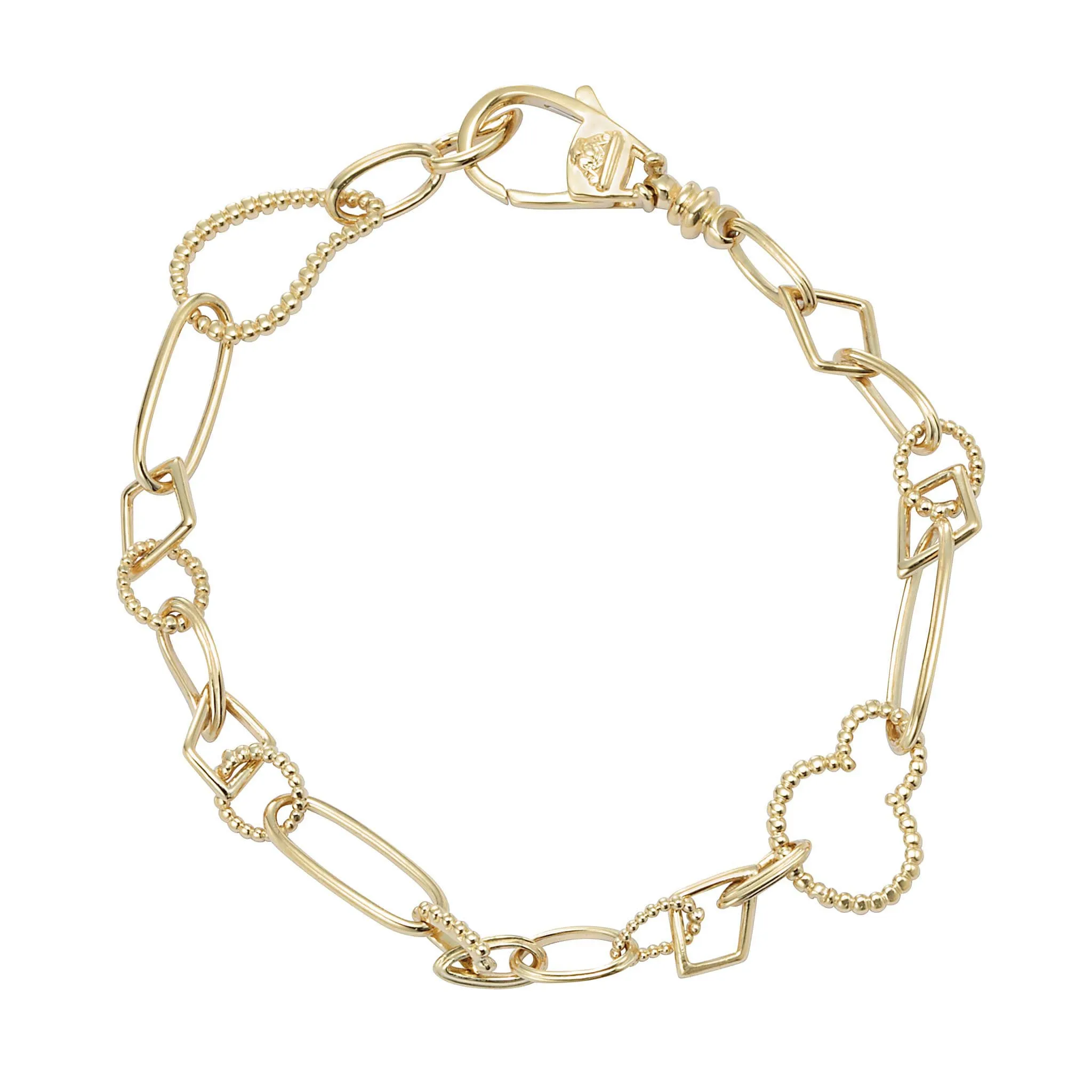 Caviar Gold 18K Gold Multi Link Bracelet