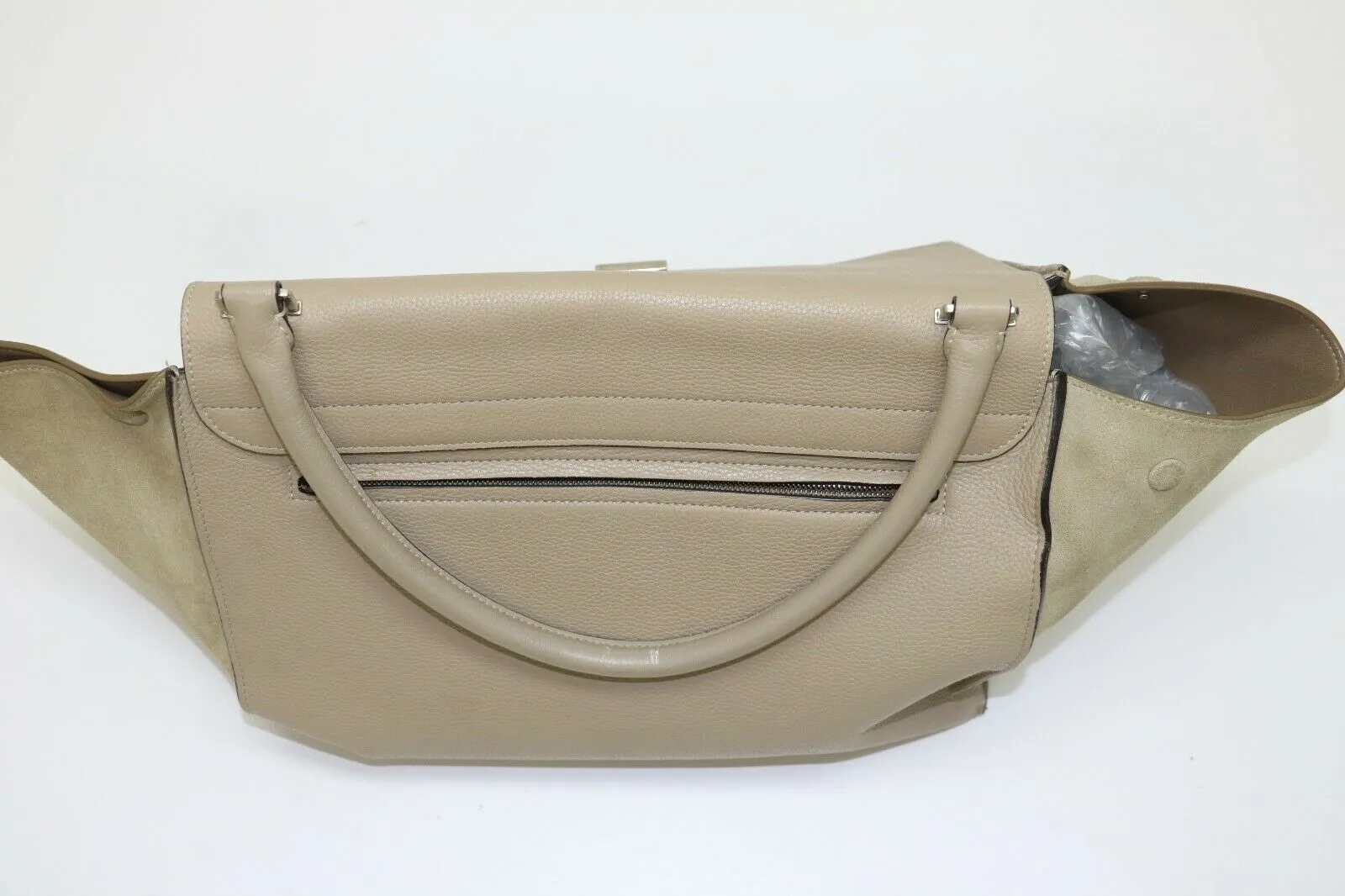 Celine Trapeze Taupe Shoulder Large Bag