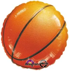 Championship Basketball 17in Metallic Balloon