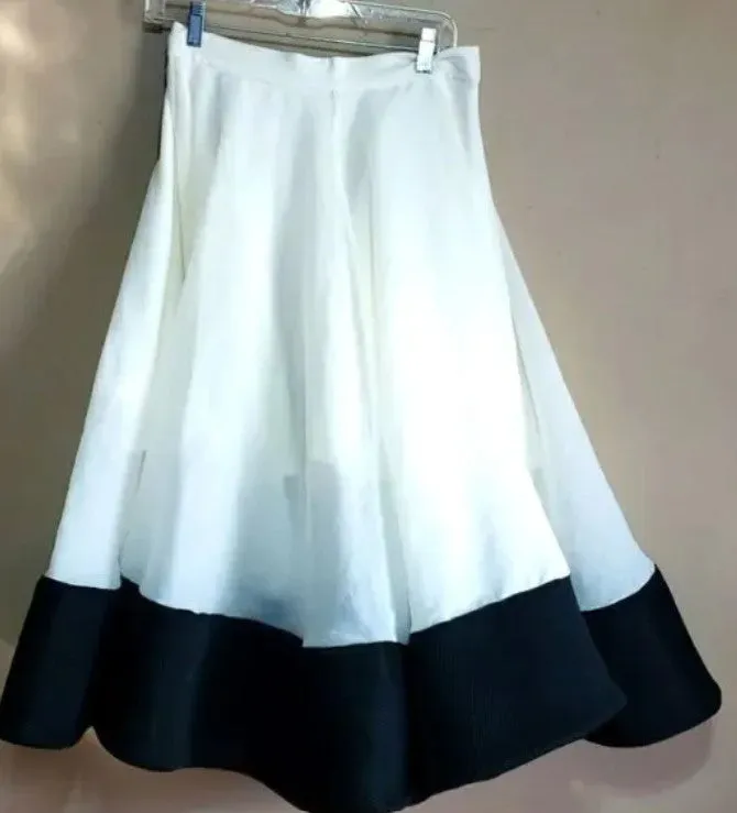 CHICWISH SKIRT WHITE / BLACK