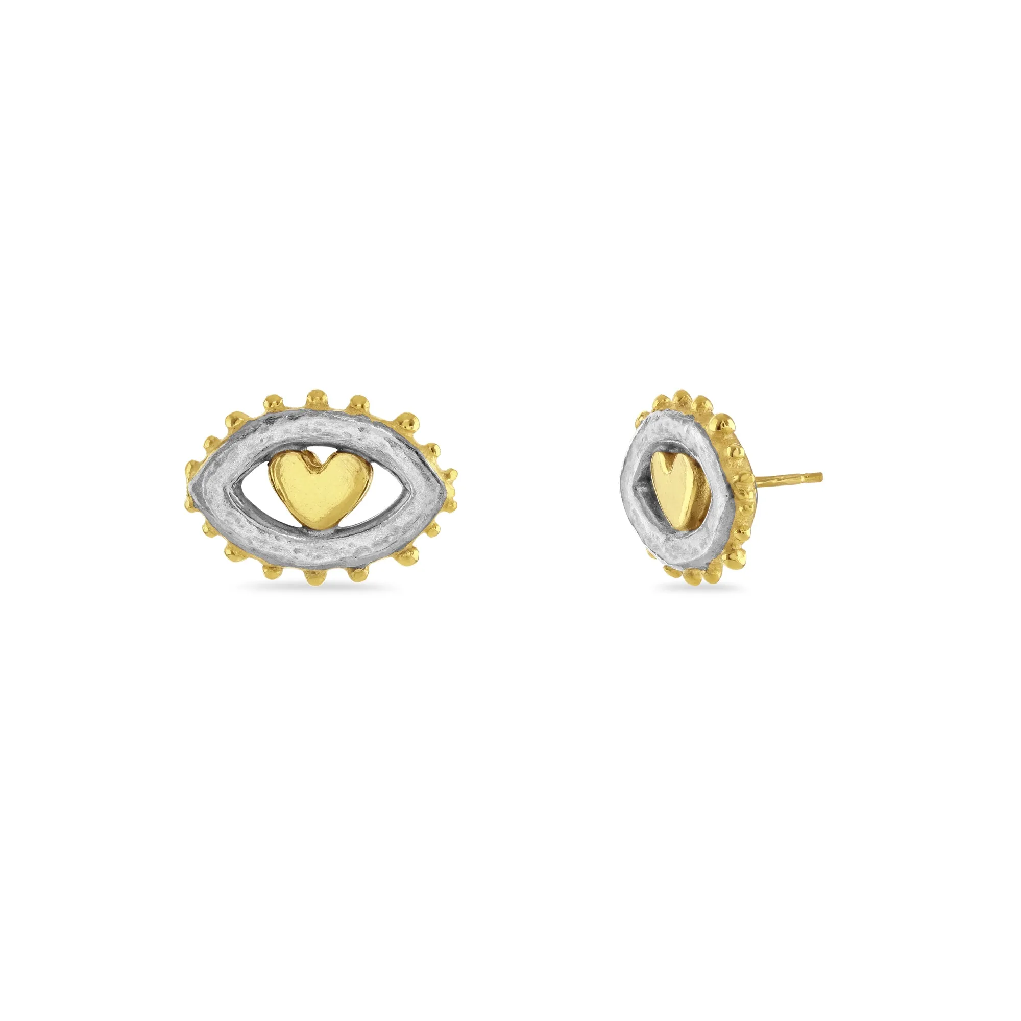 Chunky Eye Amulet Stud Earrings