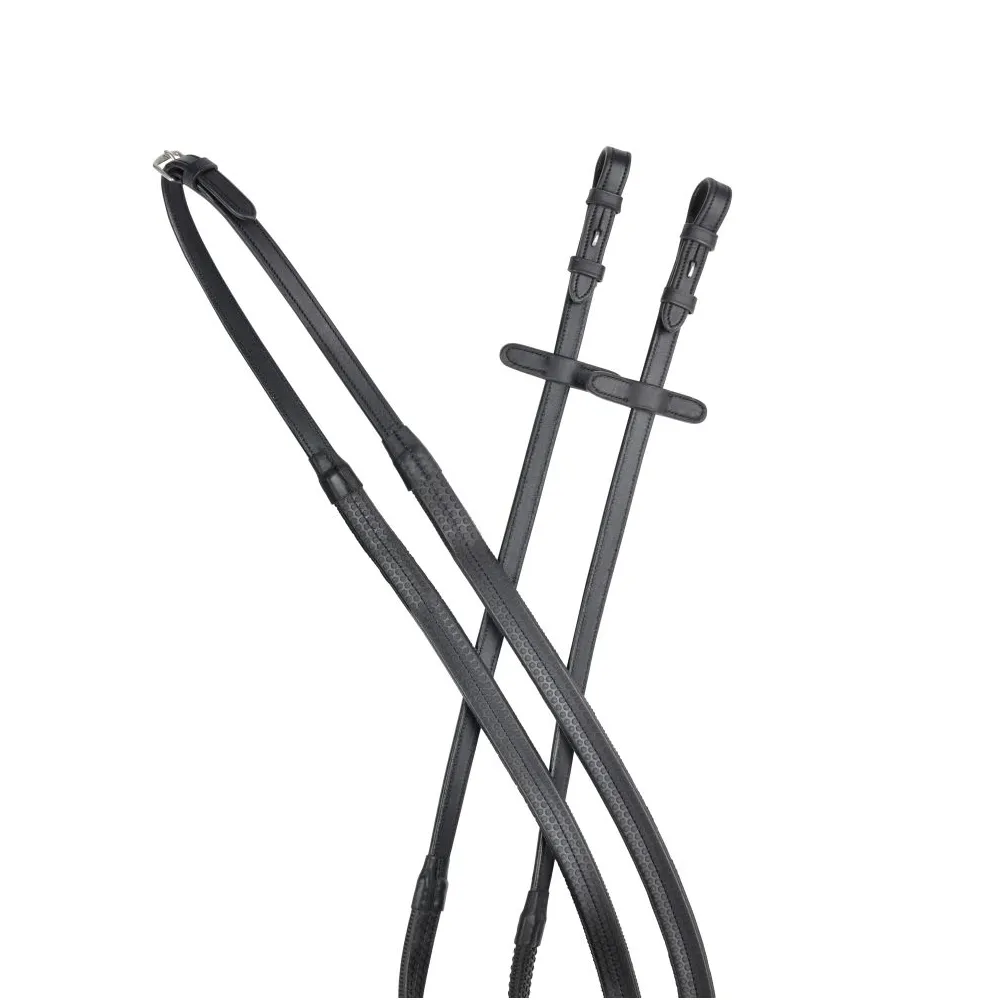 Collegiate Comfitec Opulux Plain Flat Rubber Reins