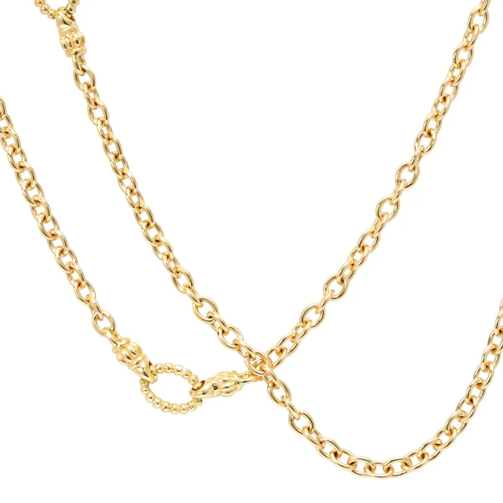 Covet 18K Gold Circle Station Necklace