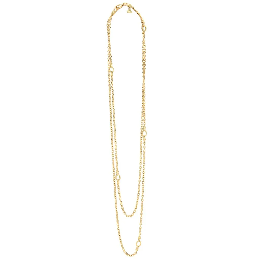 Covet 18K Gold Circle Station Necklace