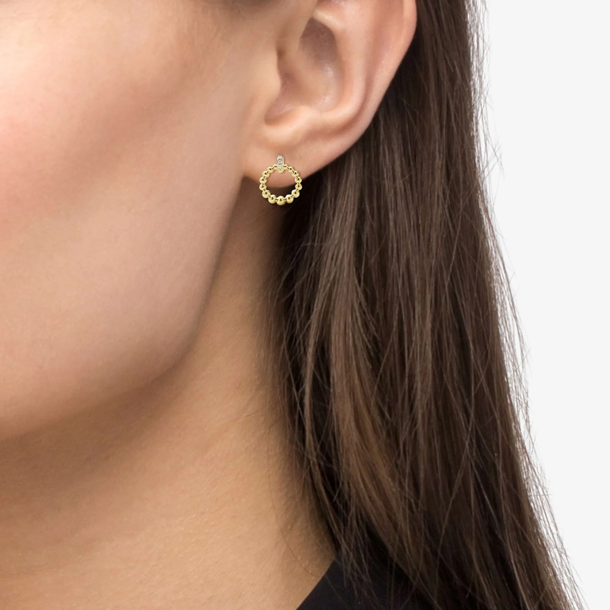 Covet 18K Gold Petite Diamond Stud Earrings