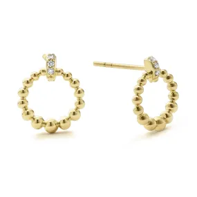 Covet 18K Gold Petite Diamond Stud Earrings