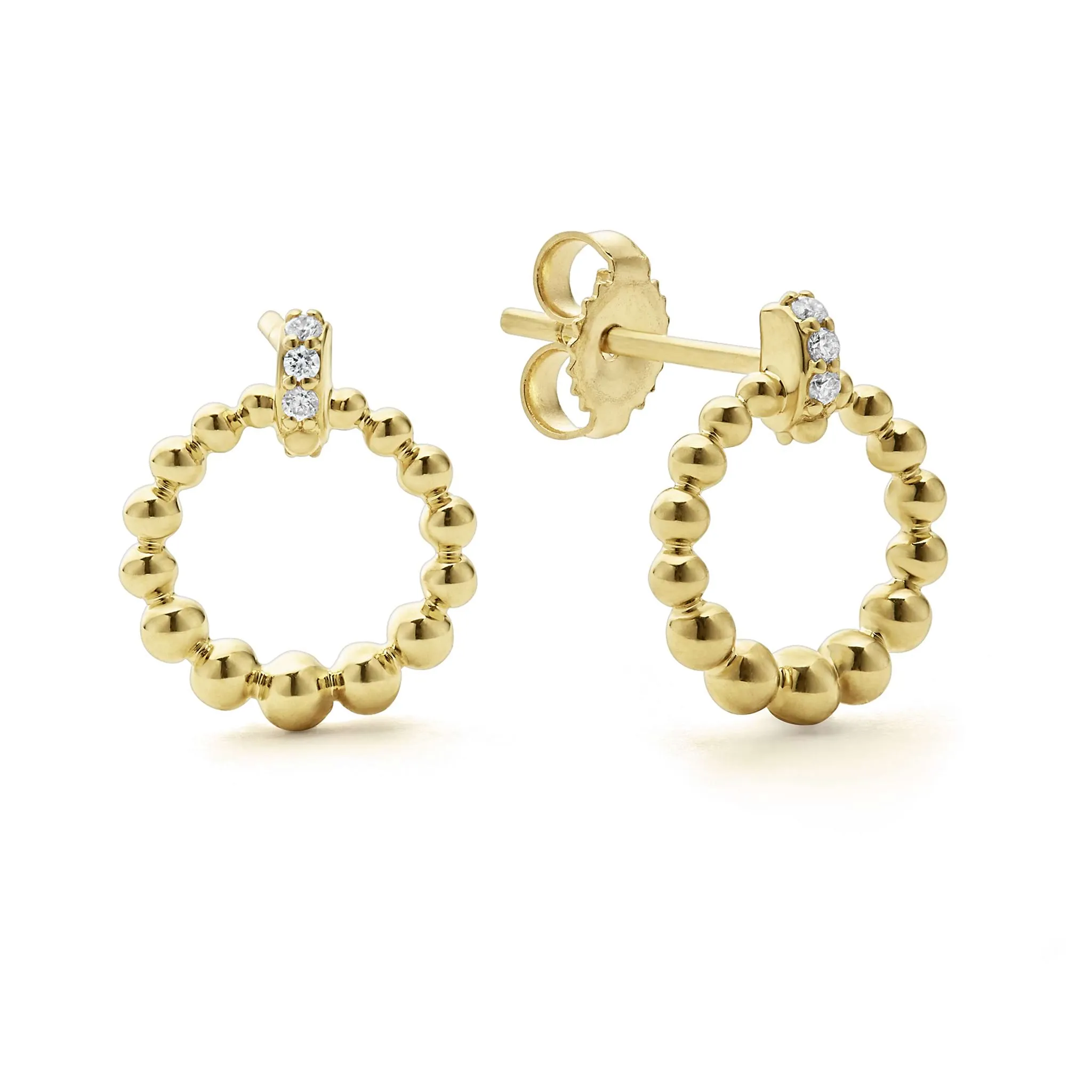 Covet 18K Gold Petite Diamond Stud Earrings