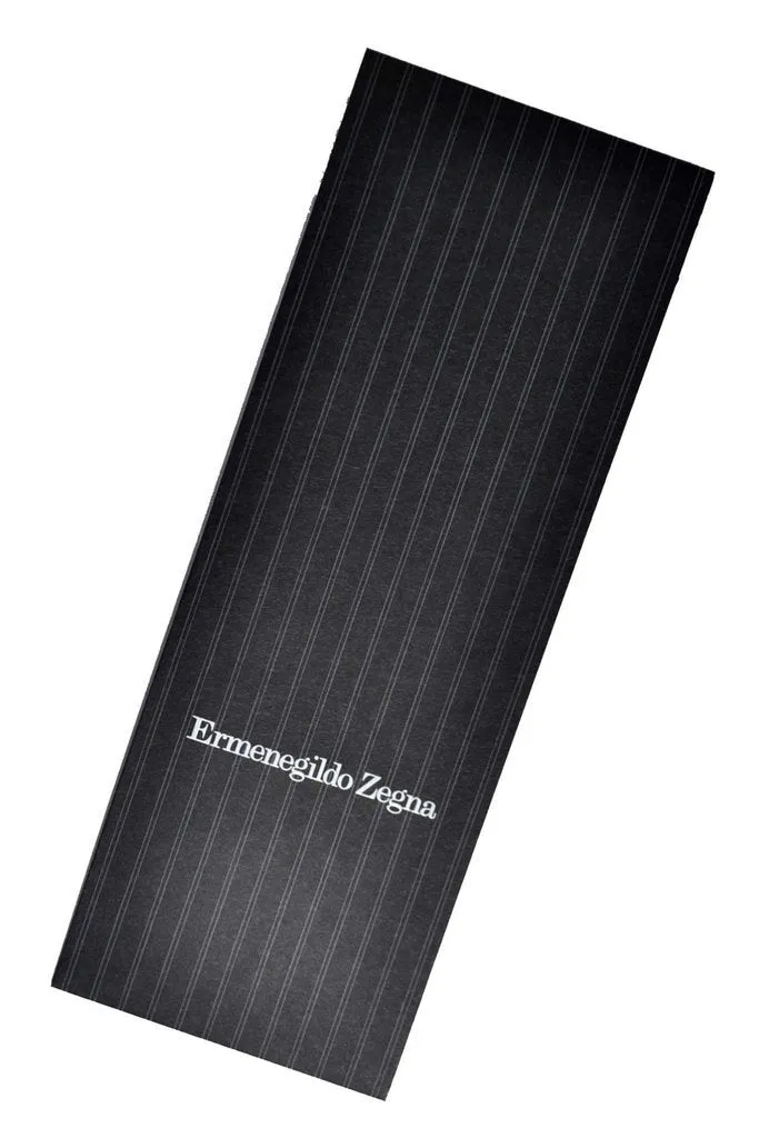 Ermenegildo Zegna Tie Midnight Blue Black Paisley