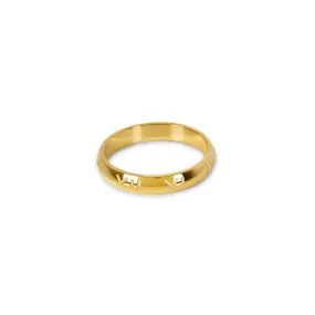 Essential Numeral Ring - Gold