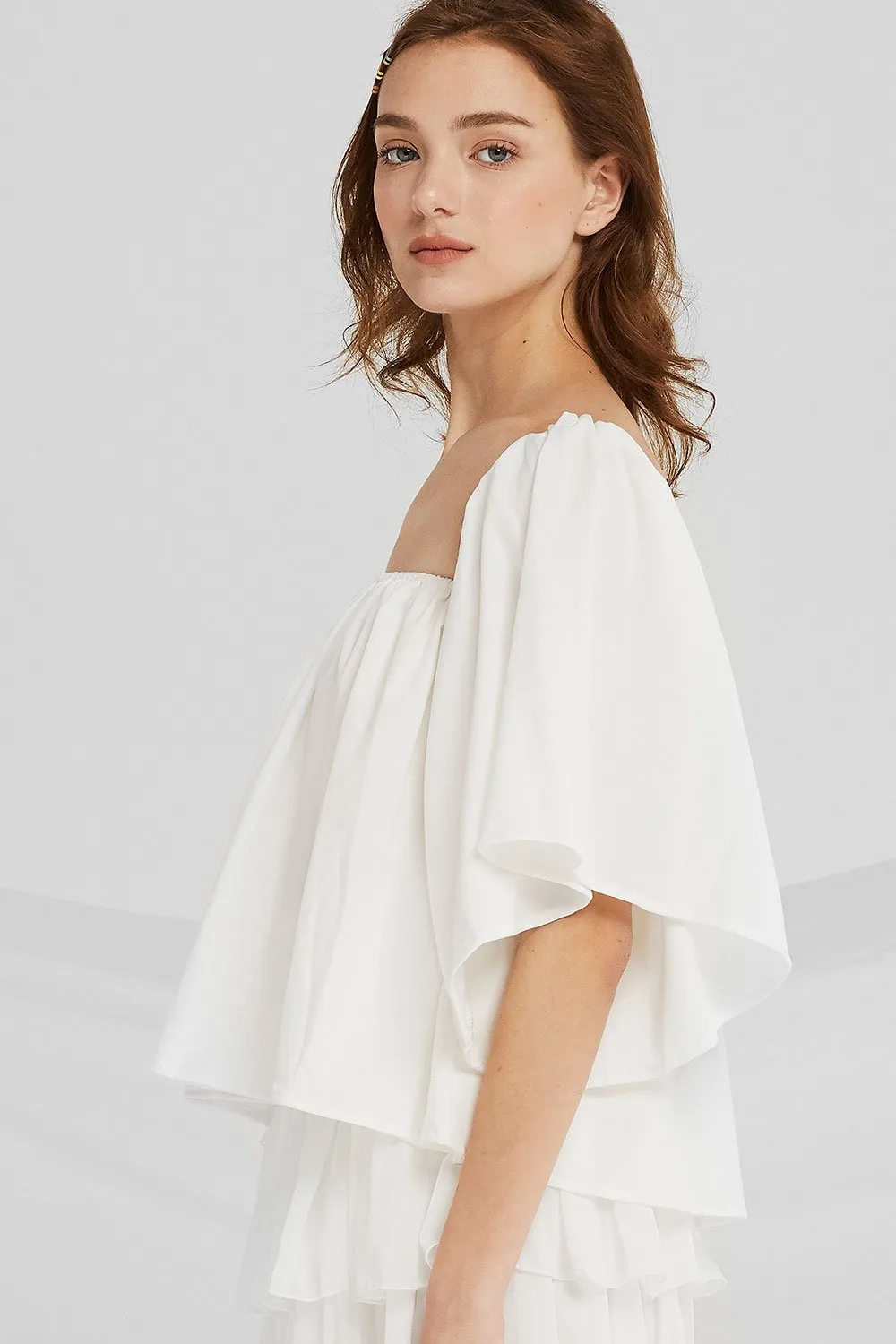 Estrella Off-the-Shoulder Flounce Top