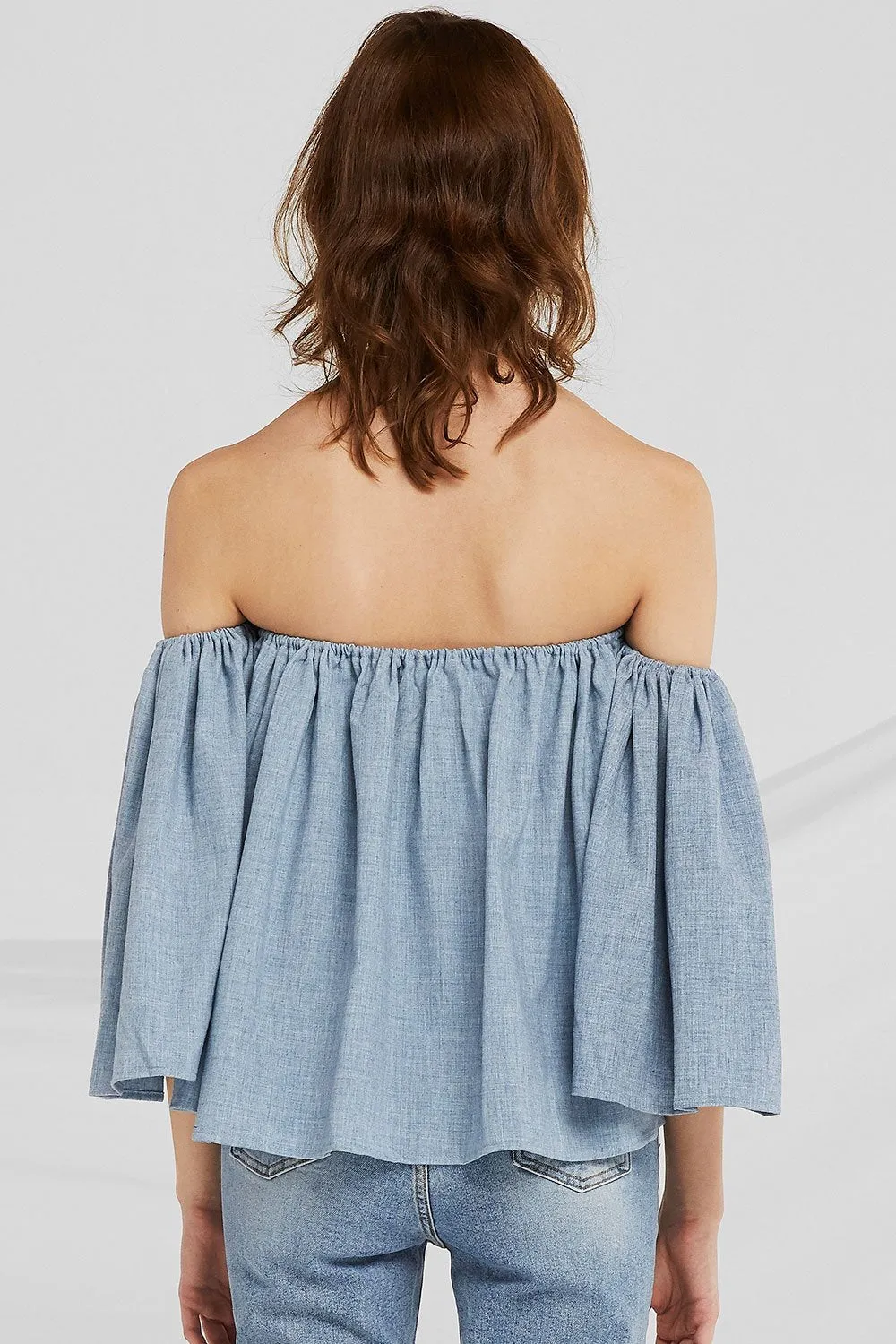 Estrella Off-the-Shoulder Flounce Top