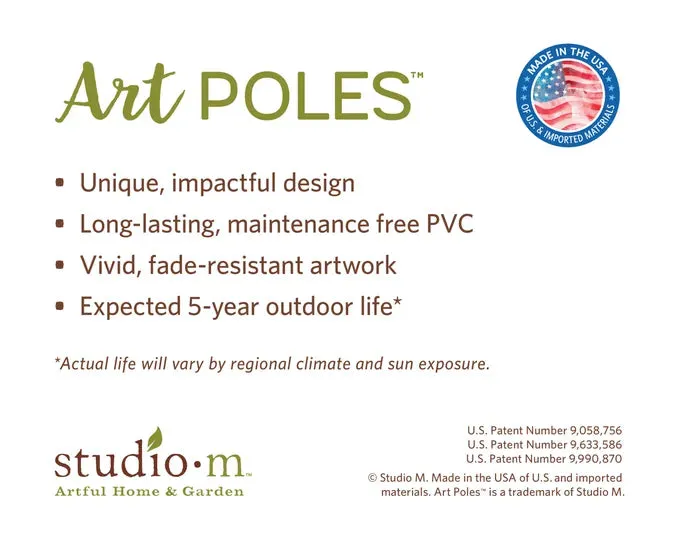 Fall Botanical 20" Art Pole