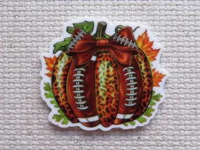 Football Pumpkin Needle Minder, Cover Minder, Magnet