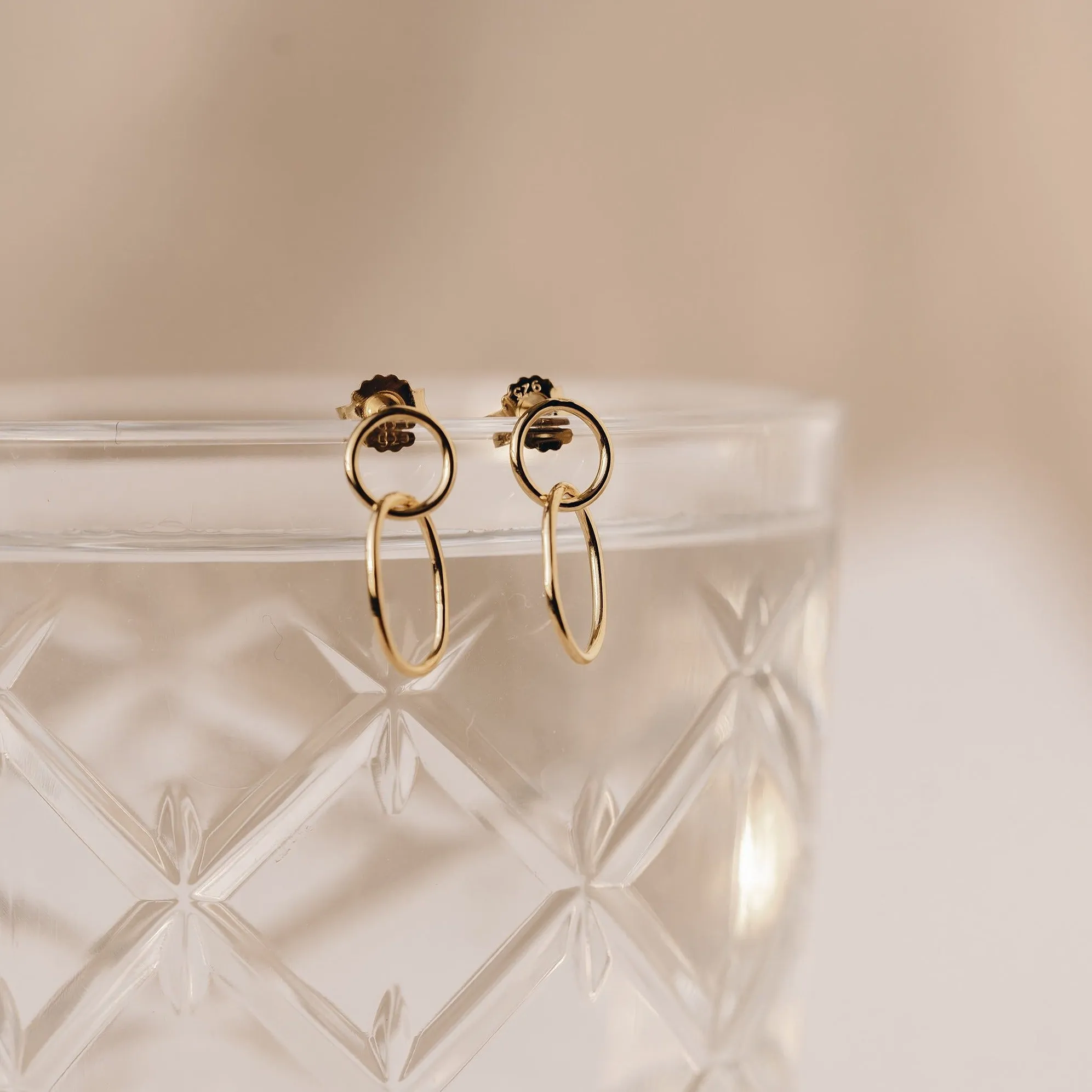 Gold Dangle Earrings - Asta