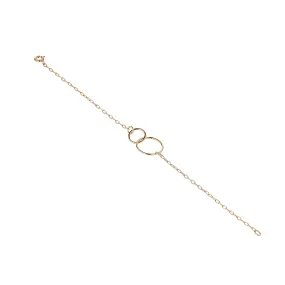 Gold Filled Double Circle Bracelet