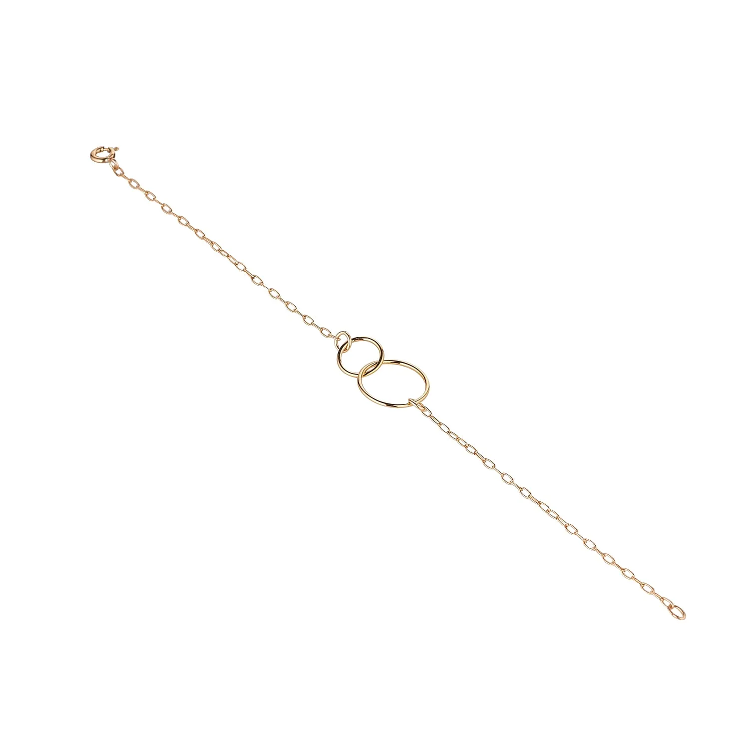 Gold Filled Double Circle Bracelet