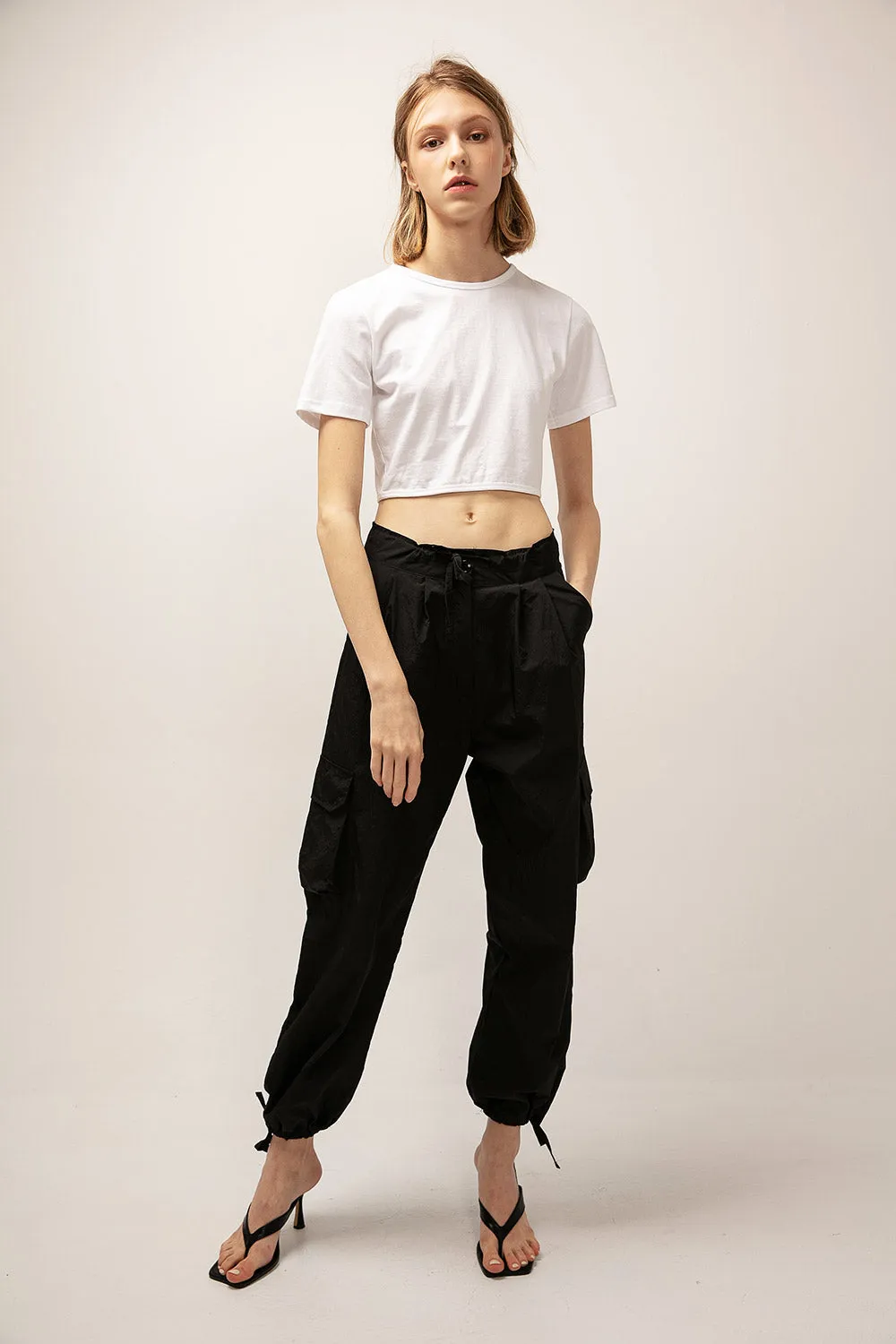 Hazel Tie Waist Crop Top