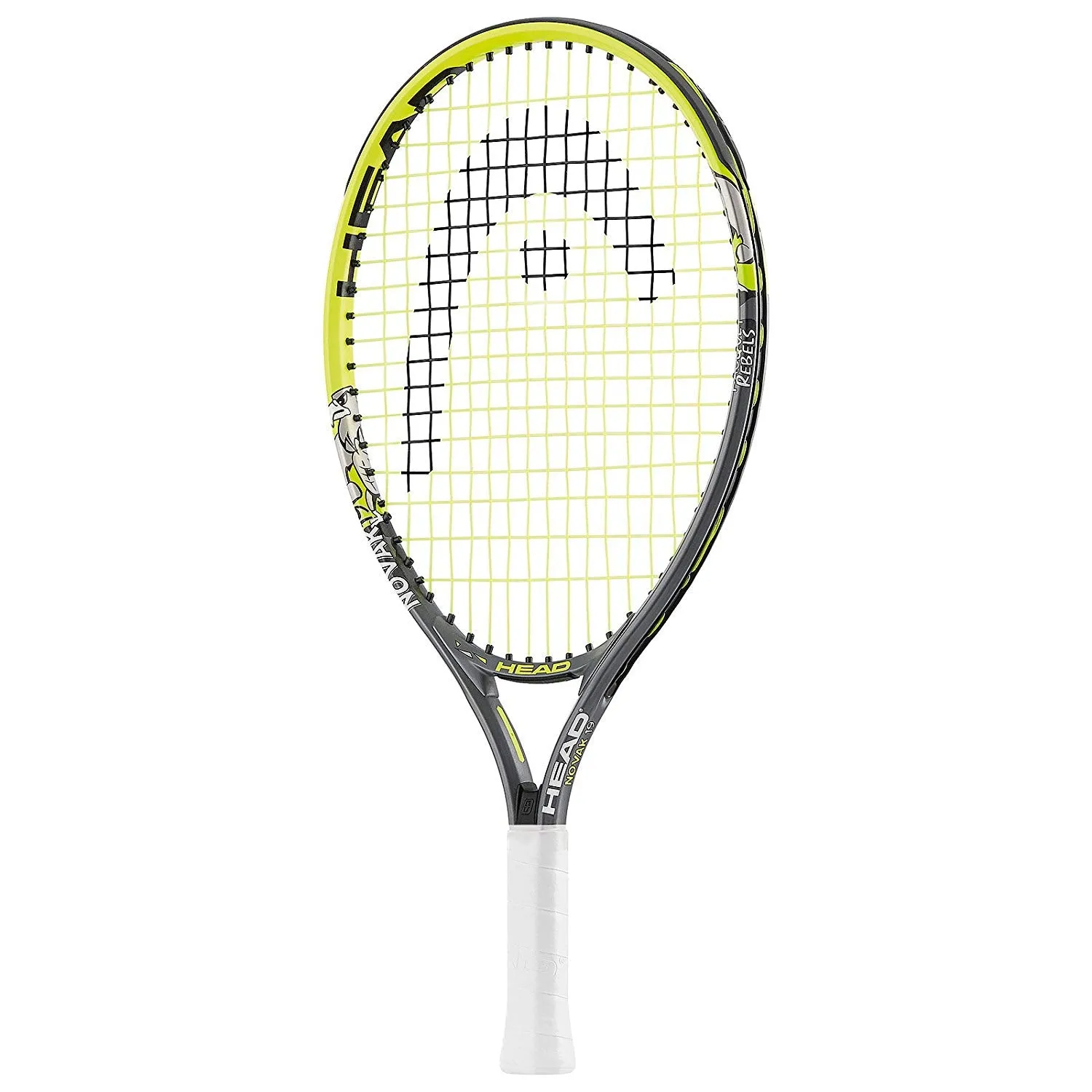 Head 232972 Novak Aluminum Tennis Racquet, Junior 23-inch (Yellow/Black)