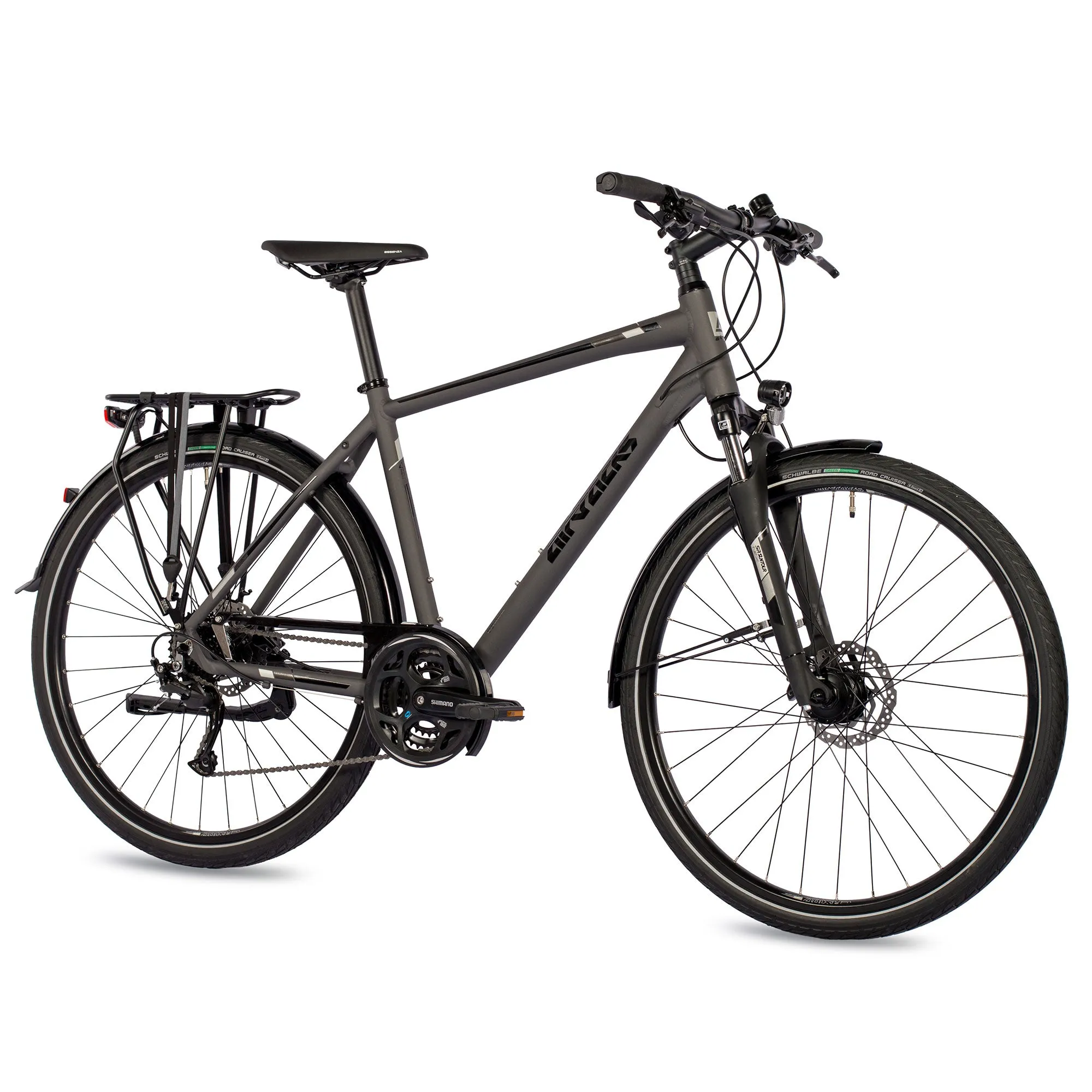 Herren Trekking Fahrrad 28 Zoll Trekkingrad TR.2835 24 Gang Shimano Alivio RD-M3100 SGS Shadow Grau