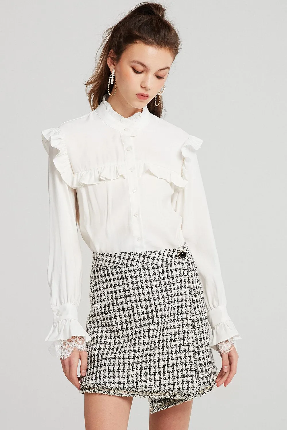 Joanna Ruffle Yoke Blouse