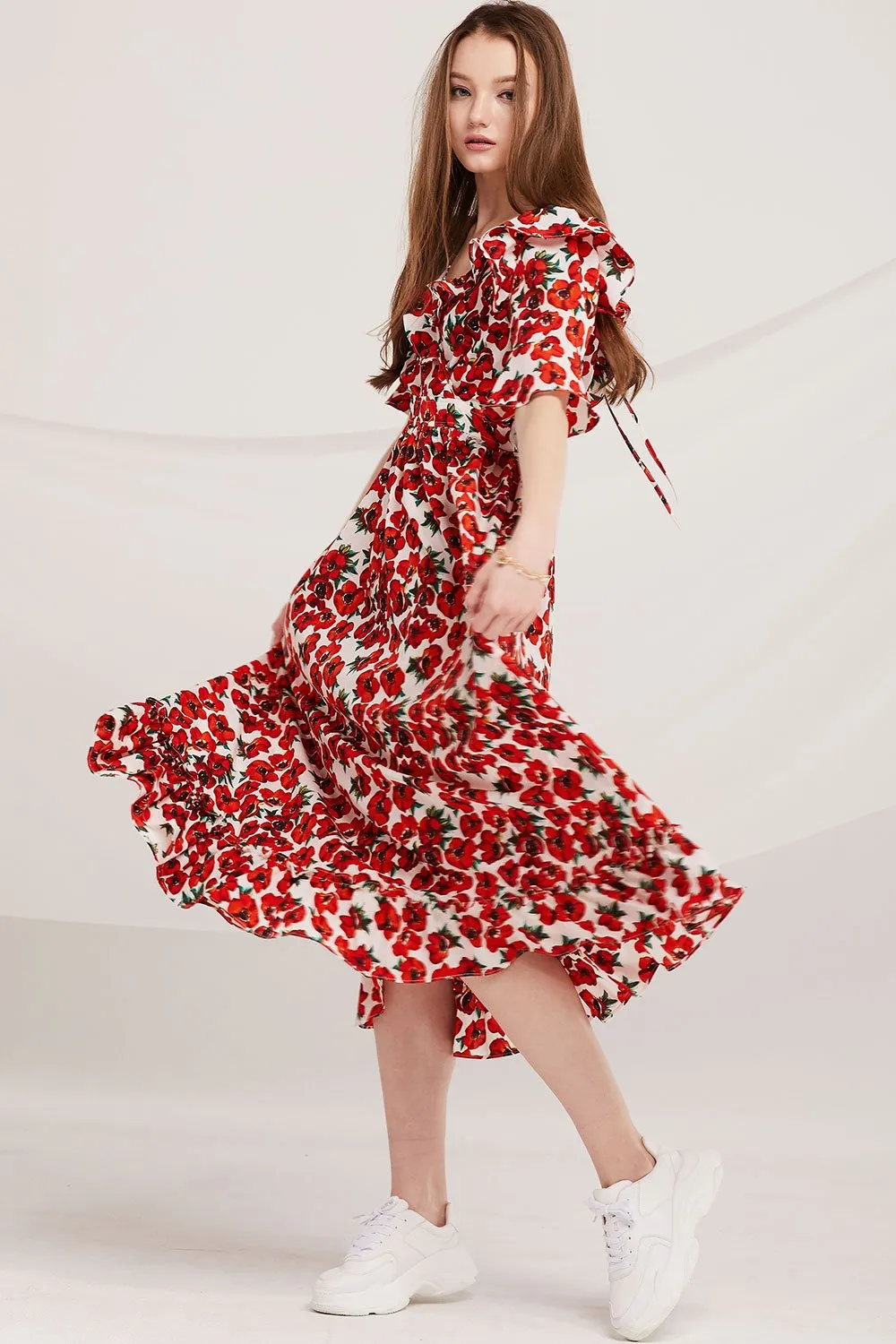 Kenley Floral Blossom Wrap Dress