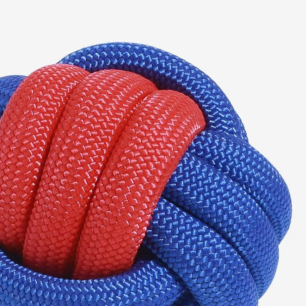 Knots Ball Throwing Dog Toy - Color Clash