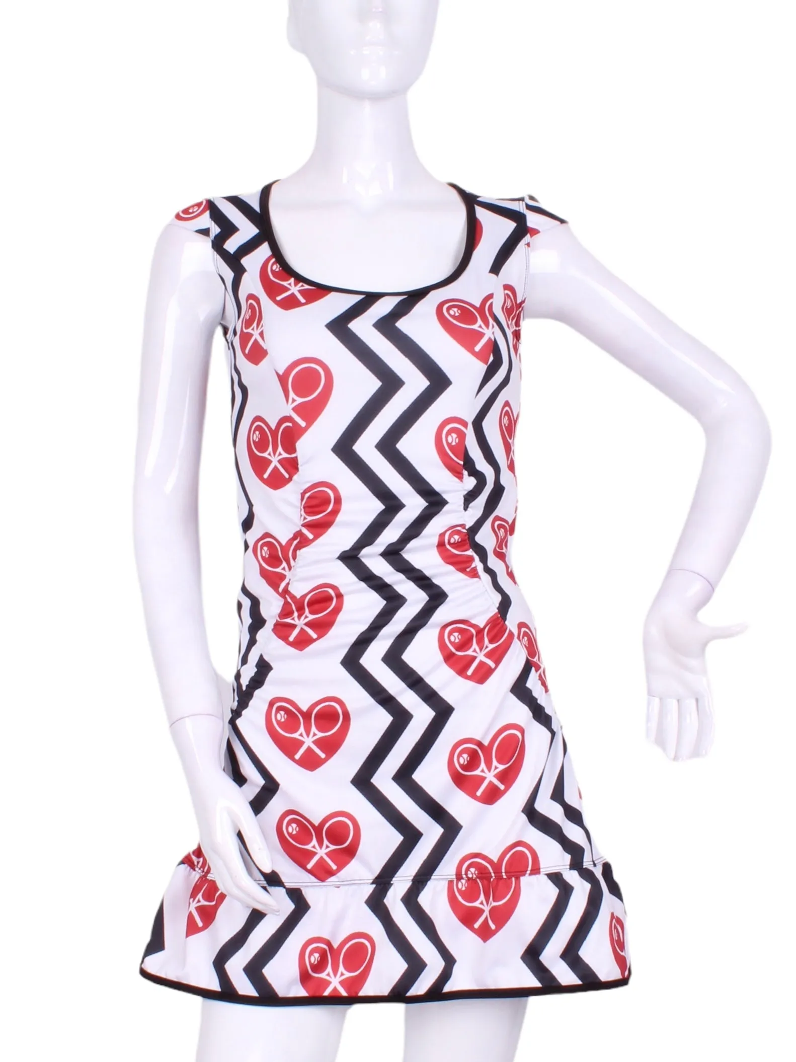 Limited Zig Zag Monroe Tennis Dress