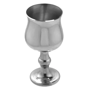 Medium Traditional Pewter Wine or Port Goblet