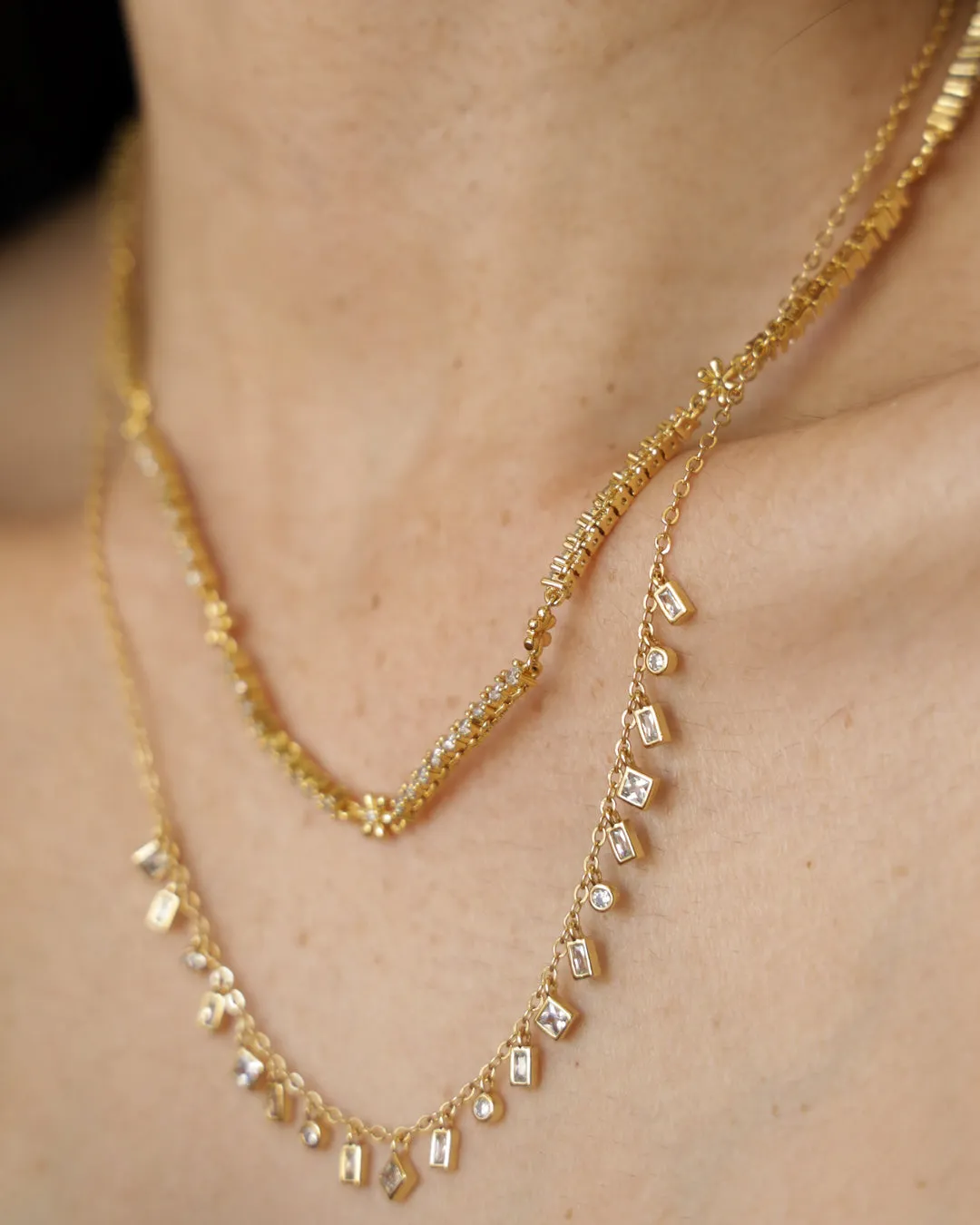 Mixte Shaker Necklace- Gold